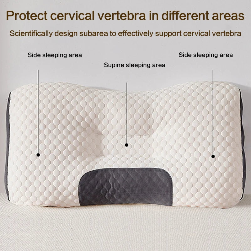 3D Knitted SPA Massage Bean Pillow Water Cube Cervical Support Hotel Quality Pillow Core Non-Collapsible for Neck Pain Relief