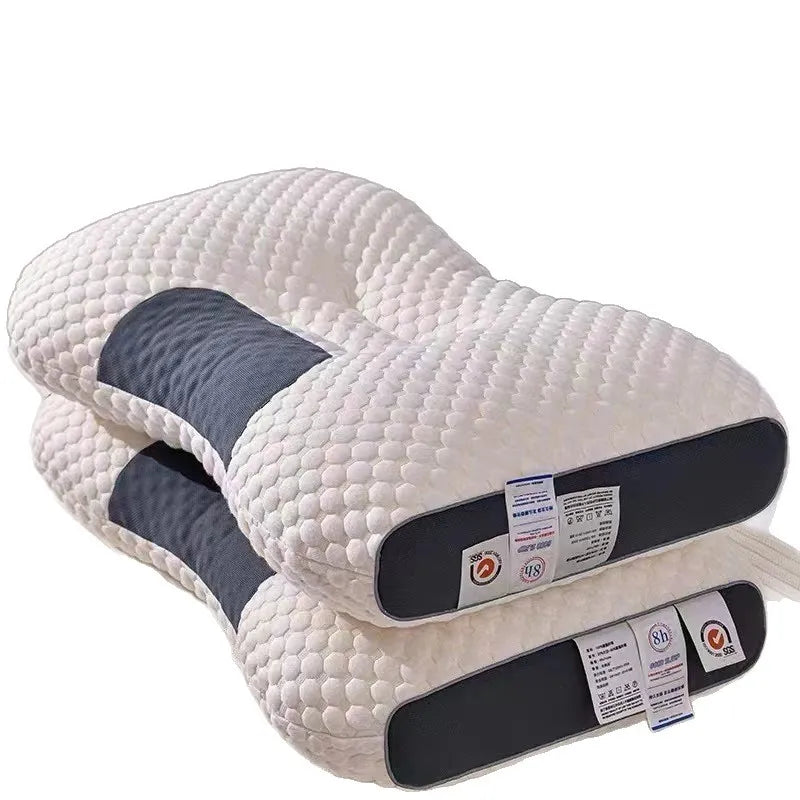 3D Knitted SPA Massage Bean Pillow Water Cube Cervical Support Hotel Quality Pillow Core Non-Collapsible for Neck Pain Relief