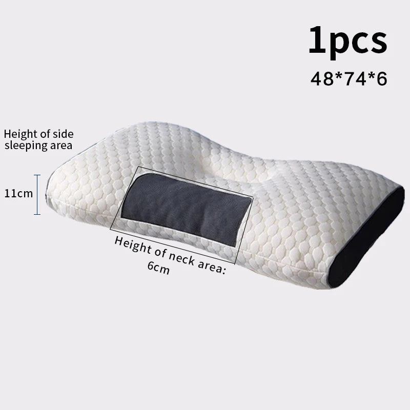 3D Knitted SPA Massage Bean Pillow Water Cube Cervical Support Hotel Quality Pillow Core Non-Collapsible for Neck Pain Relief
